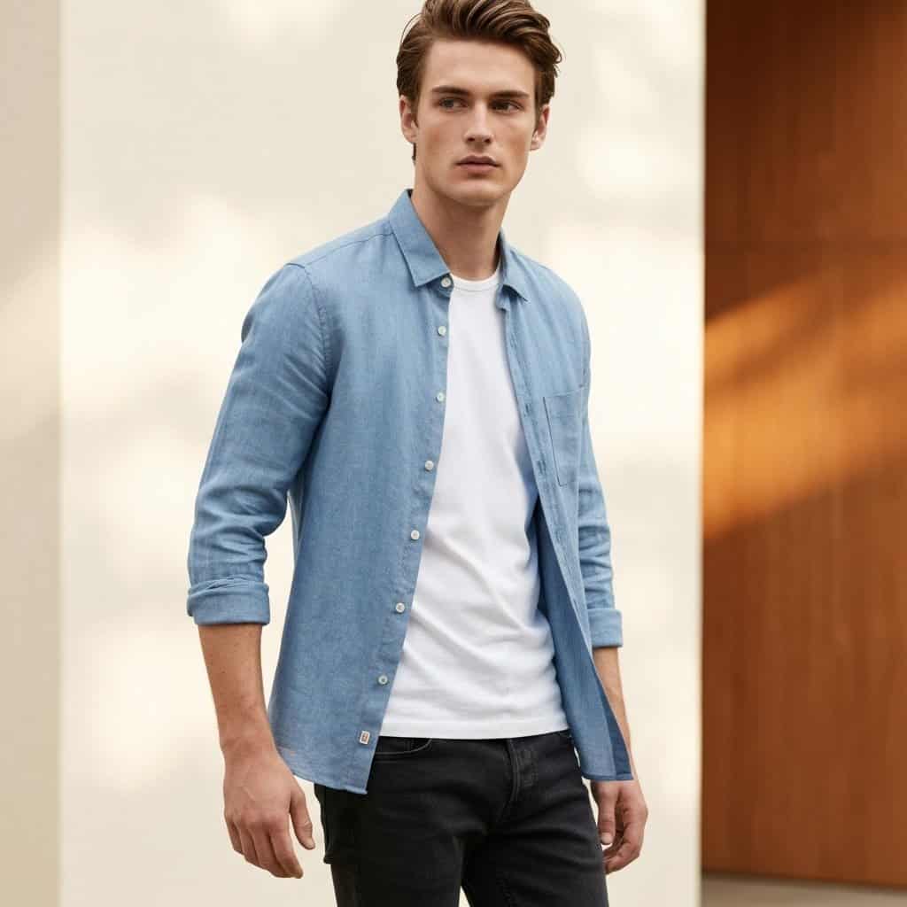 Jak nosić rozpiętą koszulę na t-shirt: Stylowe połączenie na co dzień