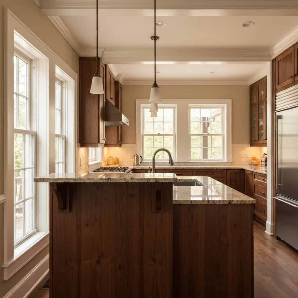 Kuchnia z drewnianymi elementami: Ciepło, styl i ponadczasowa elegancja